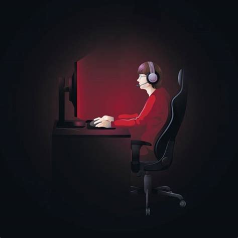 Best Pc Gamer Illustrations Royalty Free Vector Graphics And Clip Art