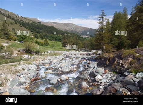 Po River Near Its Head Valle Po Valley Province Of Cuneo Piedmont