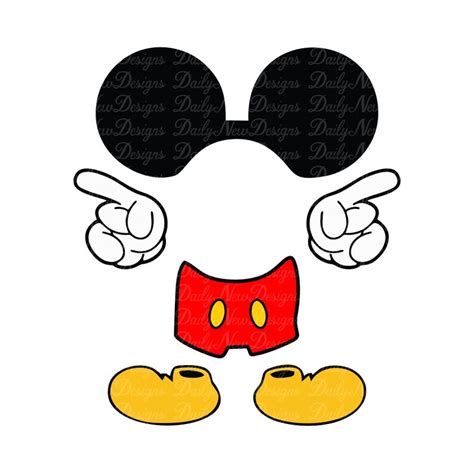 2-for-1 / Disney Mickey Mouse Body SVG Minnie Mouse Svg - Etsy Norway