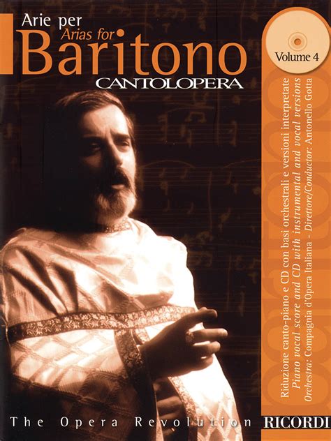 Arias For Baritone Volume 4 Cantolopera Series Hal Leonard Online