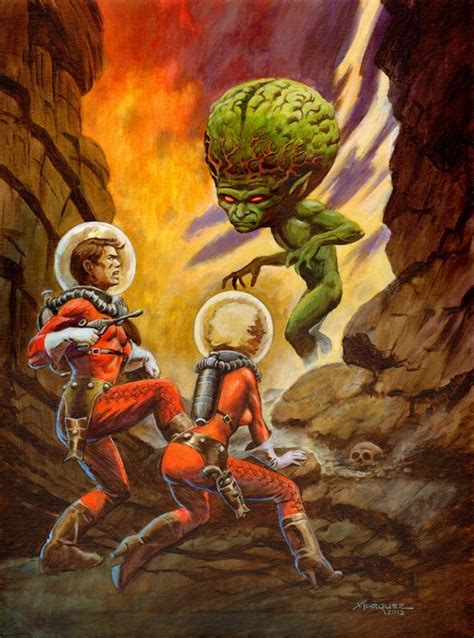 An Alien Encounter By Don Marquez Sci Fi Art Science Fiction Art