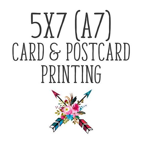 5x7 Card And Postcard Printing Doubled Sided 5x7 Cards Ice Watercolor