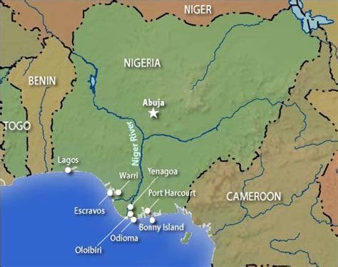 A Map Of Nigeria Showing Some Niger Delta Communities Lagos Atlantic Download Scientific