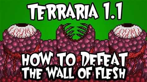 Terraria 11 Defeating The Wall Of Flesh Youtube