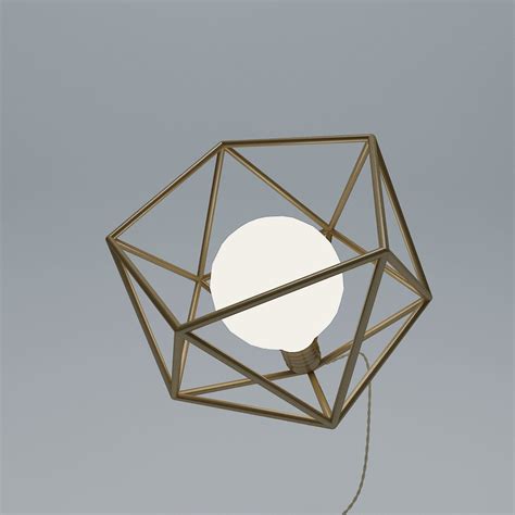 Minimalist Geometric Table Lamps By Wayne Works 3d Model Cgtrader
