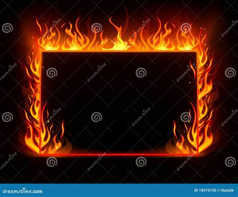Fire Frame Royalty Free Stock Photo Image 18974735
