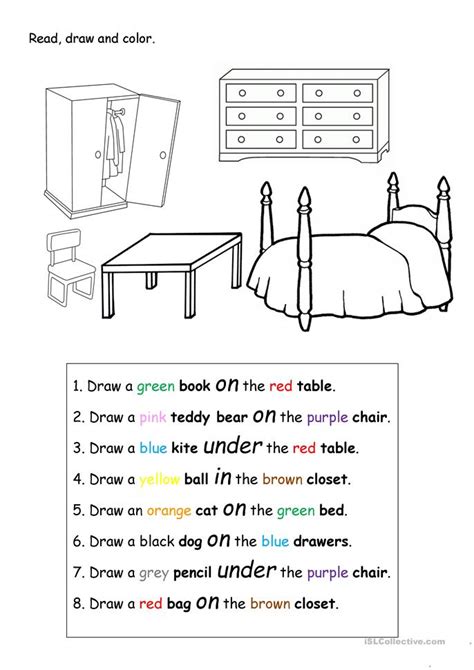 Read Draw And Color Worksheet Free Esl Printable Worksheets Made By