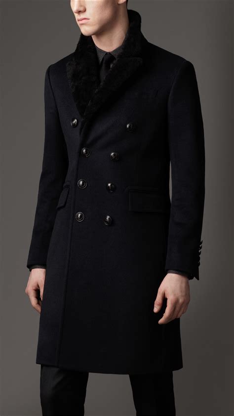 Be the first to review this product. Lyst - Burberry Shearling Collar Chesterfield Coat in ...