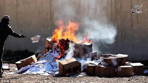 Isis Burns Christian Books In Mosul In Latest Attempt To Wipe The