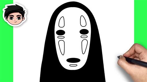 How To Draw No Face Spirited Away Easy Step By Step Youtube