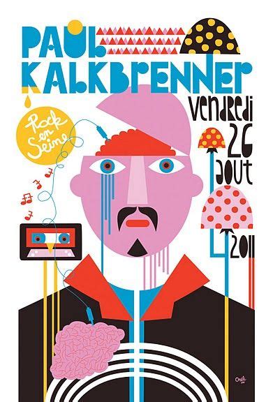 Paul Kalkbrenner, Rock en Seine Festival poster | Graphic poster, Flat design poster, Fest poster