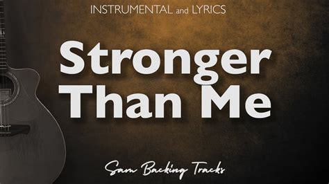 Stronger Than Me Acoustic Karaoke With Lyrics Amy Winehouse Youtube