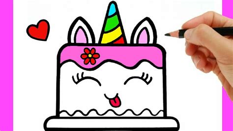 How To Draw A Cake Easy Step By Step Drawing A Cute Cake Drawing A