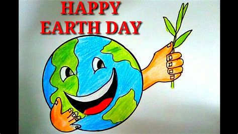 Easy Earth Day Drawing Step By Step Save Earth Drawin