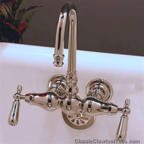 3 Ball Clawfoot Tub Faucet With Gooseneck Spout Classic Clawfoot Tubs