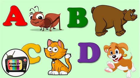Learn Abc With Animal Names New Phonics Song Nursery Rhymes