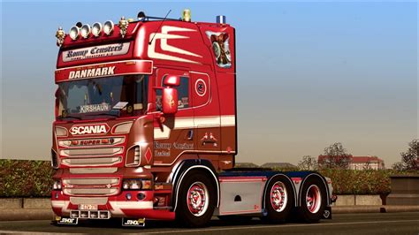 Euro Truck Simulator 2 Scania V8 Ronny Ceuster Youtube