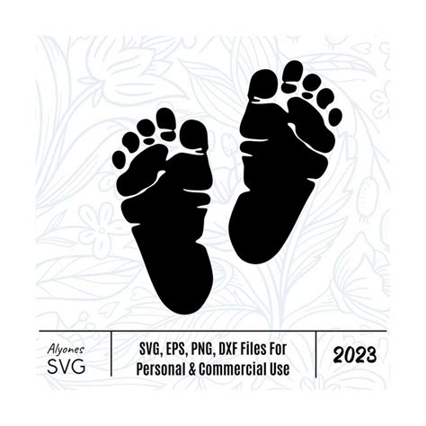 Baby Footprint Baby Feet Svg Instant Download Svg Png Eps Inspire