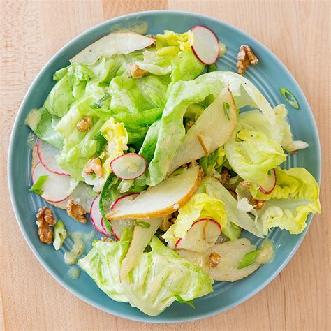 Bibb Lettuce Salad With Yogurt Dijon Dressing