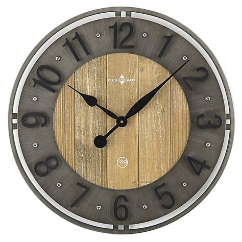 Sterling And Noble 20 Inch Industrial Arts Wall Clock Bed Bath And Beyond