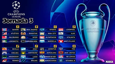 Calendario Champions League Partidos Resultados Horarios Y Dónde Ver En Tv Hoy La Jornada 3