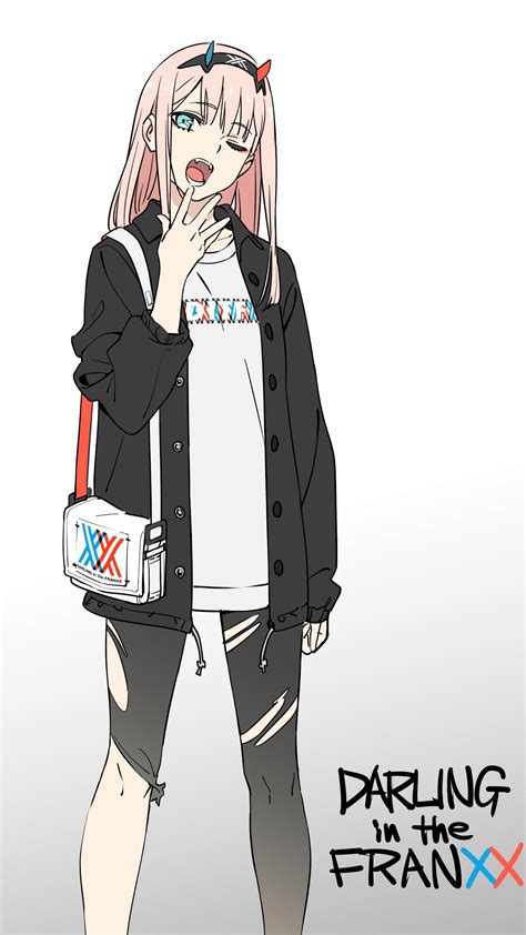 Casual Zero Two ️ Darling In The Franxx 2250x4000