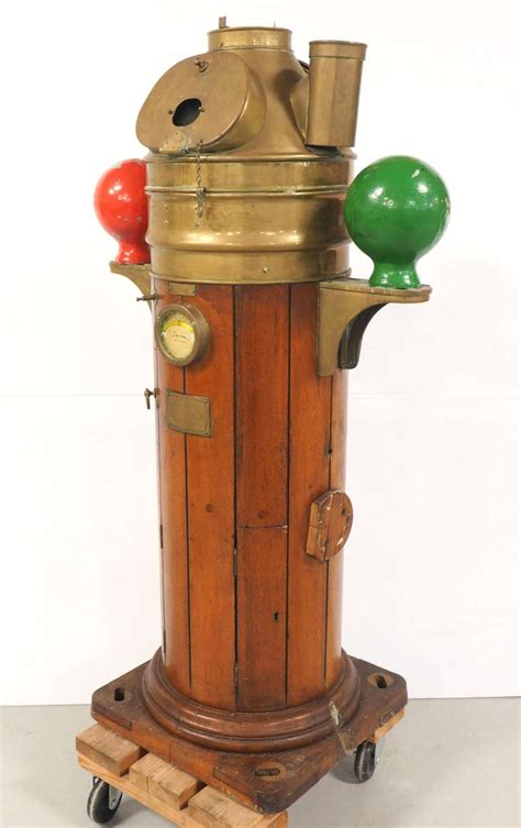 Sold At Auction Walnut And Brass Ship Binnacle