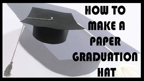 How To Make Easy Paper Graduation Hat Youtube