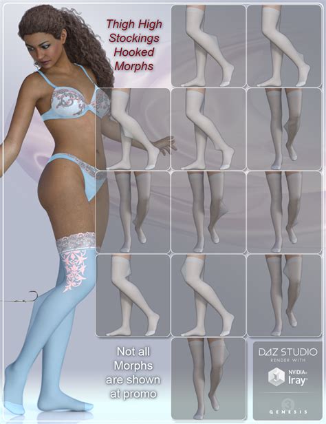 Thigh Highs Stockings And Socks For Genesis 3 And 8 Females Daz 3d