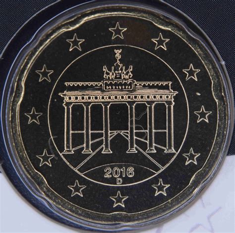 Germany 20 Cent Coin 2016 D Euro Coinstv The Online Eurocoins