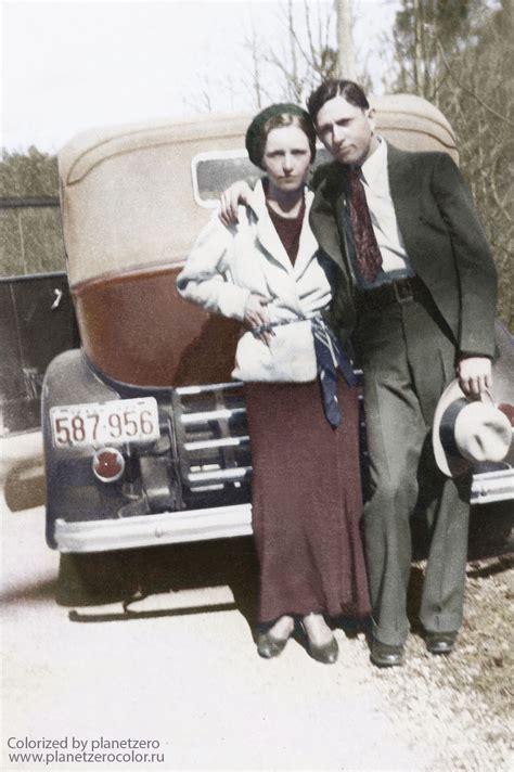 new 11x14 photo infamous depression era outlaws bonnie parker and clyde barrow collectibles mobs