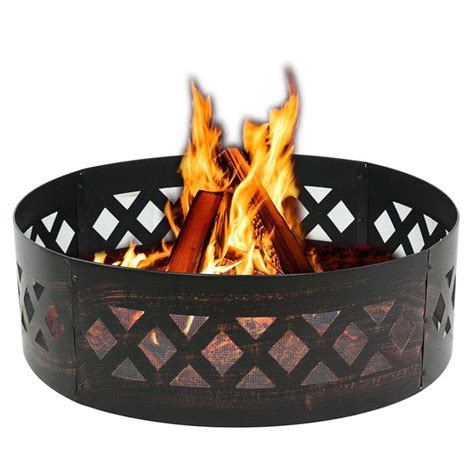 Zeny Campfire Ring 37 Fire Ring Heavy Duty Outdoor Garden Patio Fire