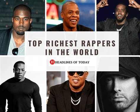 Top 20 Richest Rappers In The World Headlines Of Today