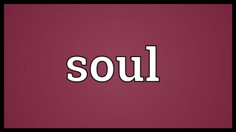 Soul food is a variety of cuisine originating in the southeastern united states. Soul Meaning - YouTube