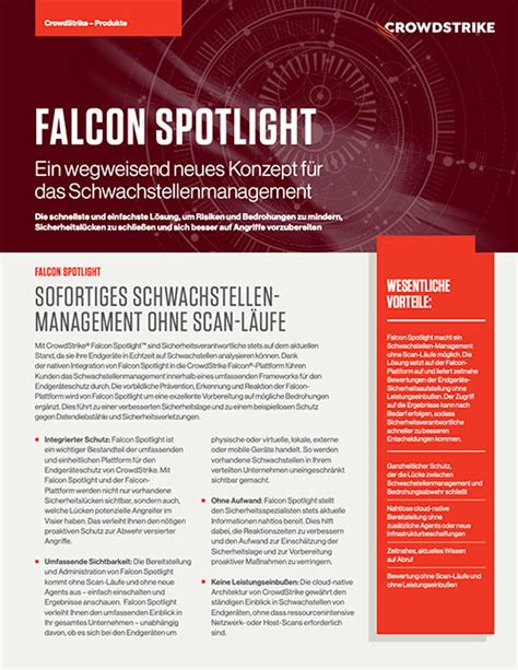 Falcon Spotlight Datenblatt Crowdstrike