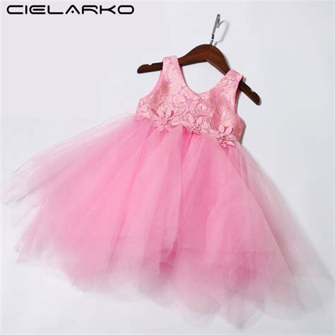 Cielarko Formal Girls Summer Dress 2018 Tulle Princess Party Dresses