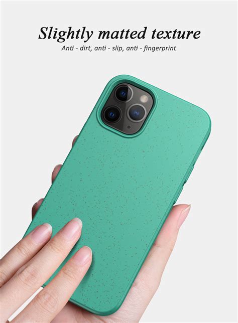Eco Friendly Natural Wheat Straw Recycle Phone Case Biodegradable Tpu