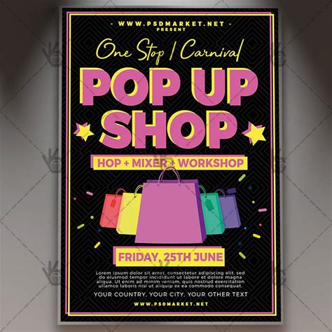 Download Pop Up Shop Flyer Psd Template Psdmarket