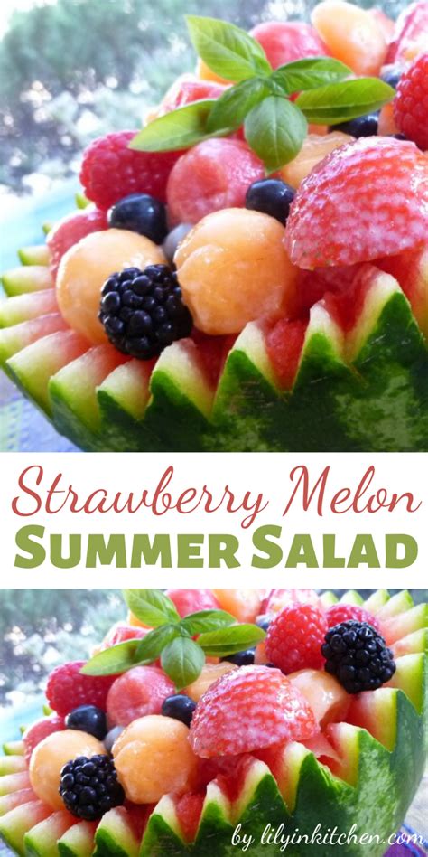 Strawberry Melon Summer Salad Recipes
