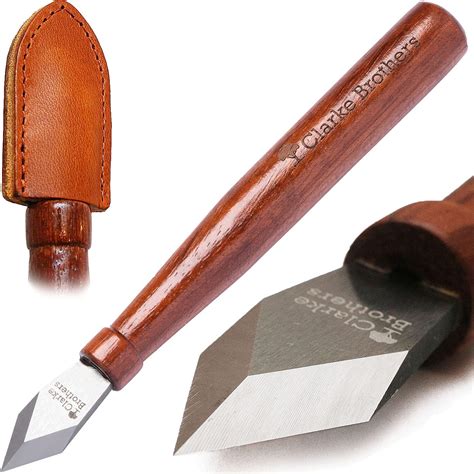 Clarke Brothers Marking Knife And Real Leather Sheath