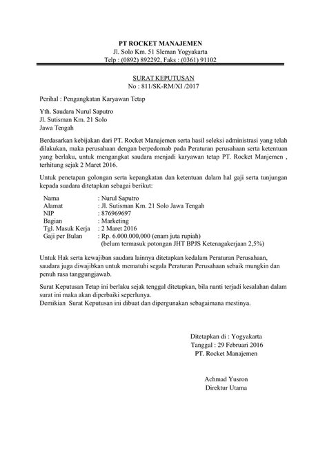 Contoh kalimat eyd yang benar. Download Contoh Surat Keputusan yang Baik