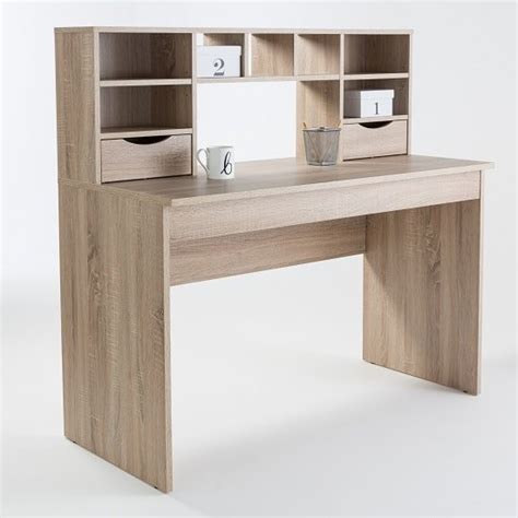 Rectangular unfinished 1 drawer writing desk with solid wood. Camden Wooden Computer Desk In Light Oak With 2 Drawers | Furniture in Fashion