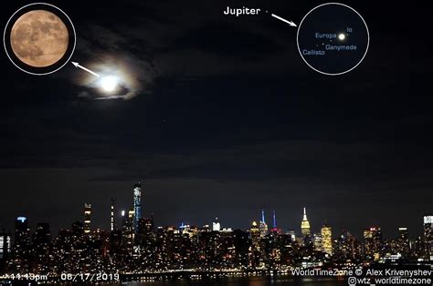 Earthsky On Twitter New York City Under The Light Of 5 Moons Monday