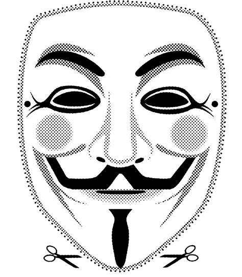 3 High Quality Printable Vendetta Guy Fawkes Mask Cut Out