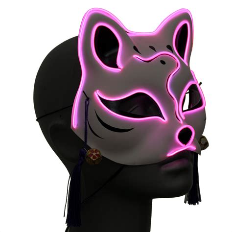 Japanese Anime Coseplay Led Fox Mask