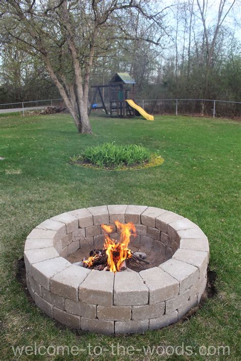 Using a level, make sure the bricks are relatively even all the way around. Build Your Own Fire Pit - | Fire pit landscaping, Fire pit backyard, Outside fire pits