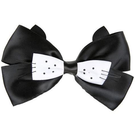 Hot Topic Blackheart Black Cat Cosplay Hair Bow 520 Liked On