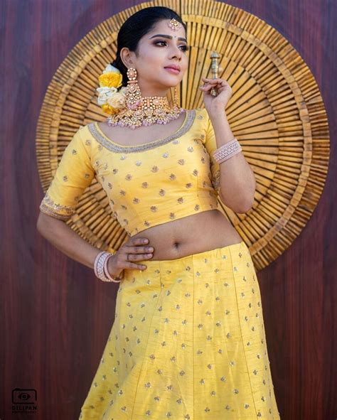 Actress Pavithra Lakshmi Hot Sexy Navel Show In Saree Photoshoot Stills Actress Photos