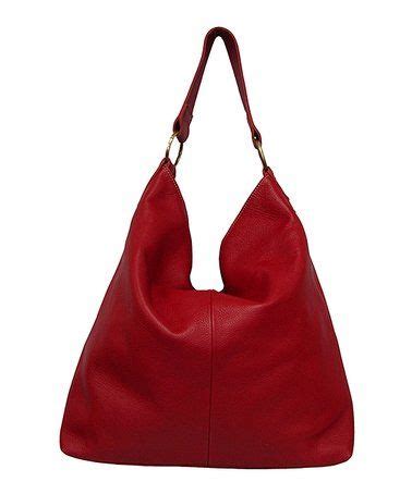 This Red Leather Hobo Is Perfect Zulilyfinds Leather Hobo Cowhide