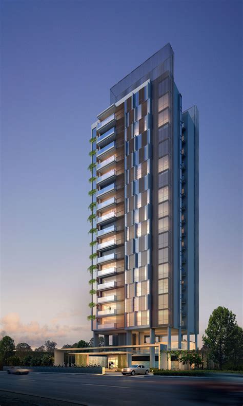 An Artists Rendering Of A Tall Building With Lots Of Windows